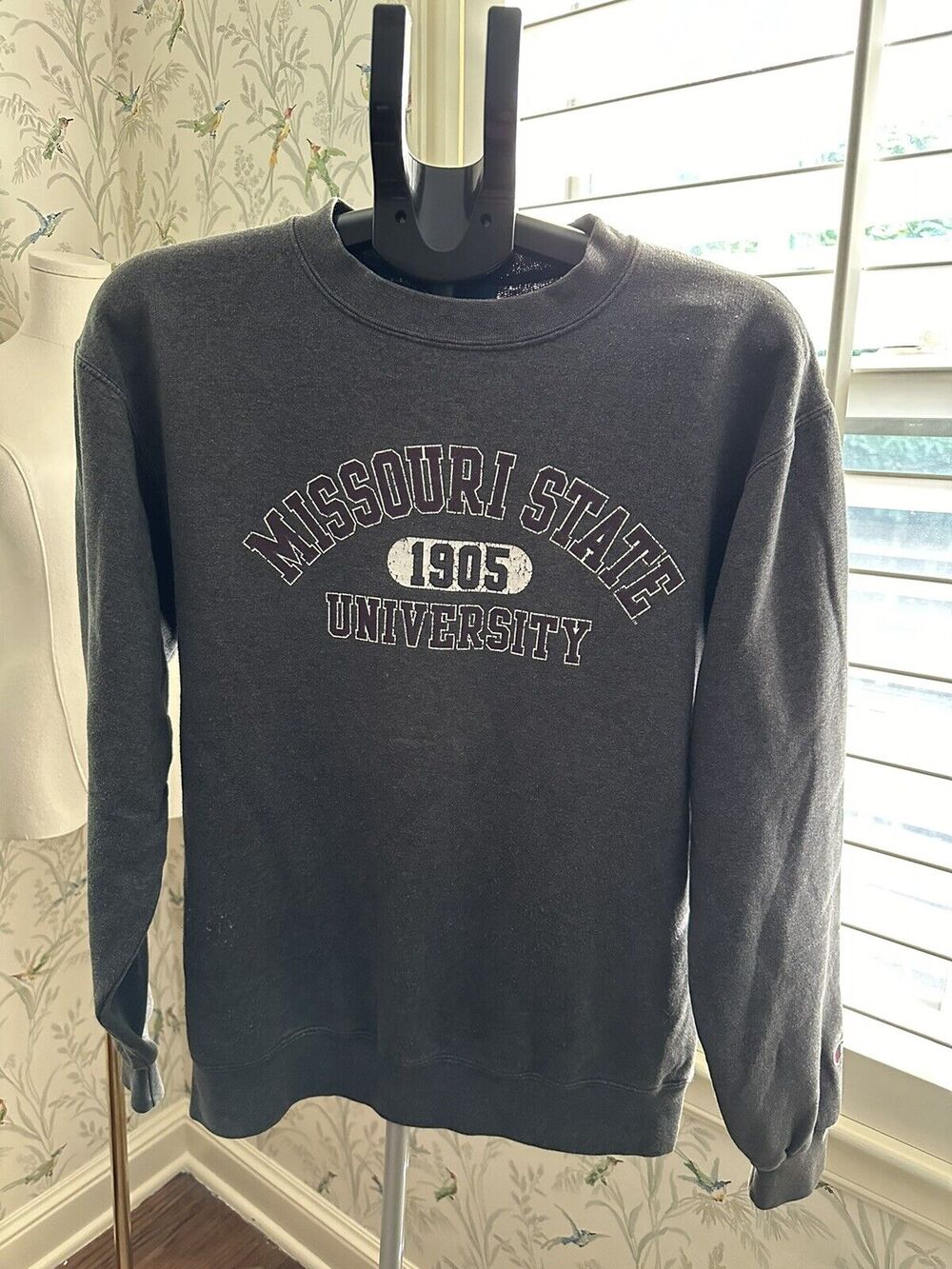 Vintage Missouri State University Champion Crewneck Sweatshirt M Gray Rare
